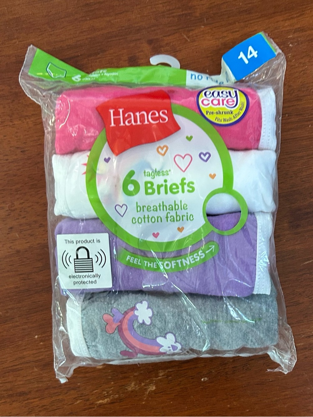 Hanes Girls 6-Pack tag-less Briefs